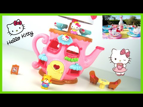 玩凱蒂貓 hello kitty 茶屋 凱蒂貓茶屋 玩具開箱